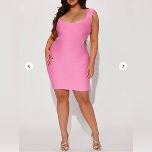 🔥🔥🔥Barbie Living Bandage Mini Dress - Neon Pink size 1XL
